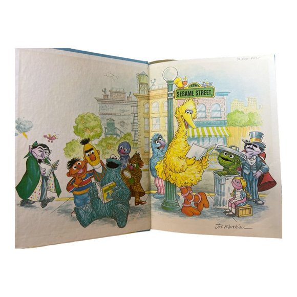 Vintage 1970's The Sesame Street Library Hardbound Book W/ Jim Henson's Muppets - Picture 3 of 9